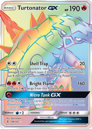 Turtonator GX (Secret) (148) [SM - Guardians Rising] Holofoil
