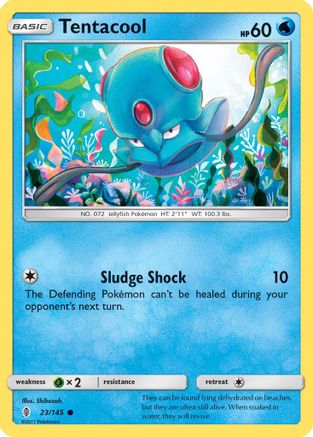 Tentacool (23) [SM - Guardians Rising] Reverse Holofoil
