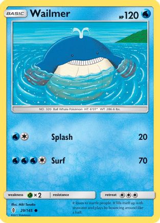 Wailmer (29) [SM - Guardians Rising] Reverse Holofoil