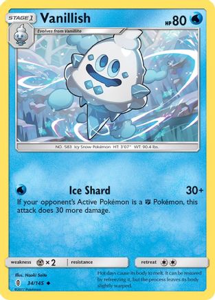 Vanillish (34) [SM - Guardians Rising] Reverse Holofoil