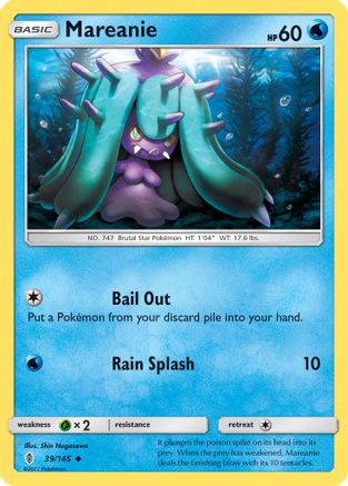 Mareanie (39) [SM - Guardians Rising] Reverse Holofoil