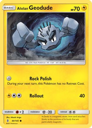 Alolan Geodude (40) [SM - Guardians Rising] Reverse Holofoil