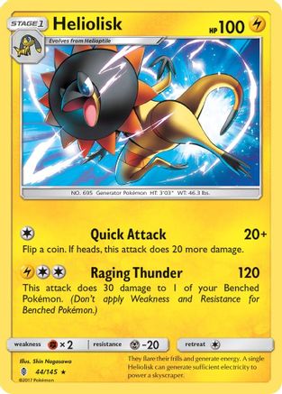 Heliolisk (44) [SM - Guardians Rising] Reverse Holofoil