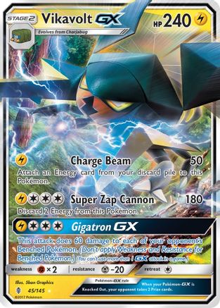 Vikavolt GX (45) [SM - Guardians Rising] Holofoil