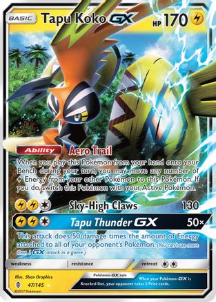 Tapu Koko GX (47) [SM - Guardians Rising] Holofoil