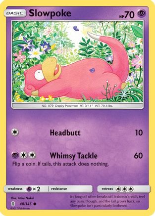 Slowpoke (48) [SM - Guardians Rising] Reverse Holofoil