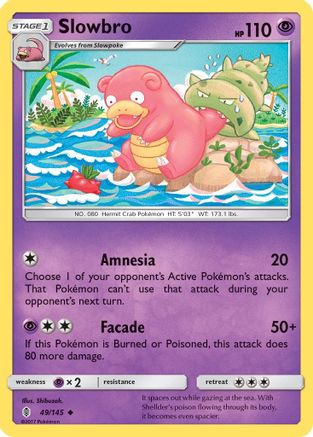 Slowbro (49) [SM - Guardians Rising] Reverse Holofoil
