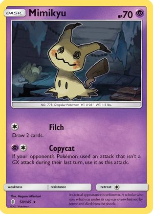 Mimikyu (58) [SM - Guardians Rising] Holofoil