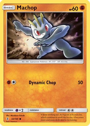 Machop (63) (63) [SM - Guardians Rising] Reverse Holofoil