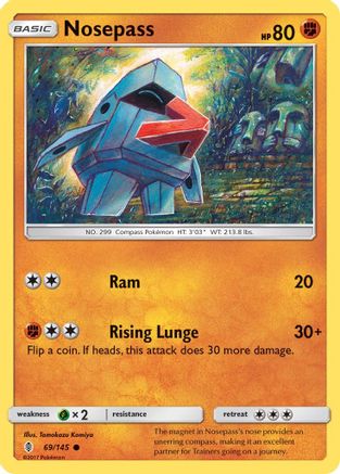 Nosepass (69) [SM - Guardians Rising] Reverse Holofoil