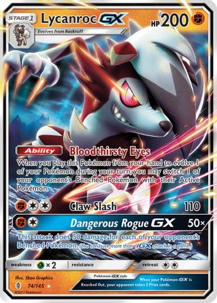 Lycanroc GX (74) [SM - Guardians Rising] Holofoil
