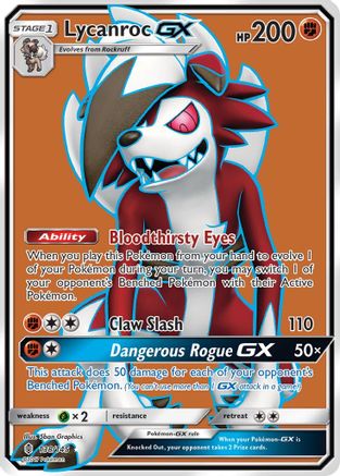 Lycanroc GX (Full Art) (138) [SM - Guardians Rising] Holofoil