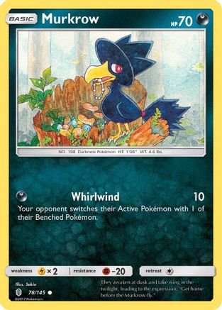 Murkrow (78) [SM - Guardians Rising] Reverse Holofoil