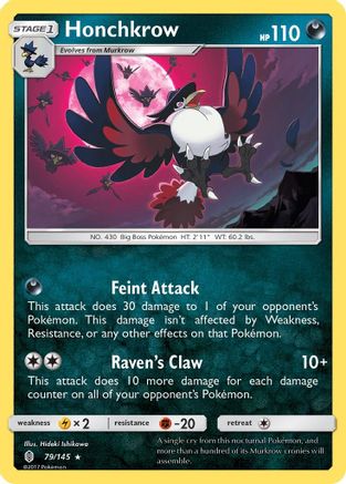 Honchkrow (79) [SM - Guardians Rising] Reverse Holofoil