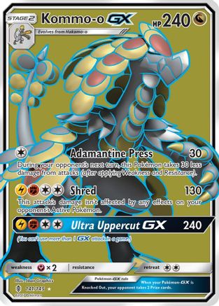Kommo-o GX (Full Art) (141) [SM - Guardians Rising] Holofoil