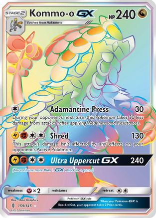 Kommo-o GX (Secret) (159) [SM - Guardians Rising] Holofoil