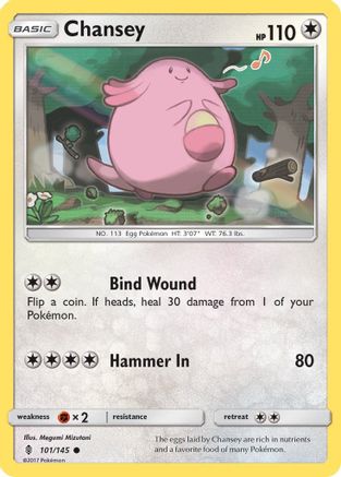Chansey (101) [SM - Guardians Rising] Reverse Holofoil