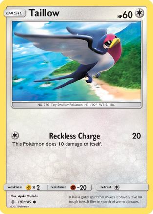 Taillow (103) [SM - Guardians Rising] Reverse Holofoil