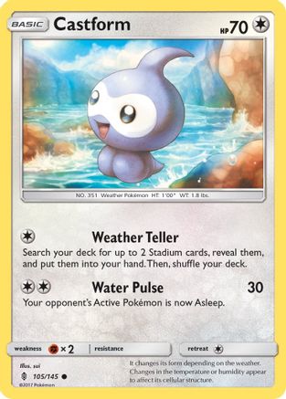 Castform (105) [SM - Guardians Rising] Reverse Holofoil