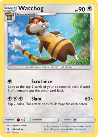 Watchog (108) [SM - Guardians Rising] Reverse Holofoil