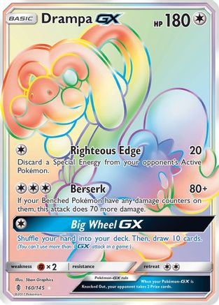 Drampa GX (Secret) (160) [SM - Guardians Rising] Holofoil