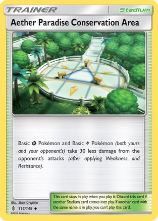 Aether Paradise Conservation Area (116) [SM - Guardians Rising] Reverse Holofoil