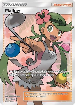 Mallow (Full Art) (145) [SM - Guardians Rising] Holofoil