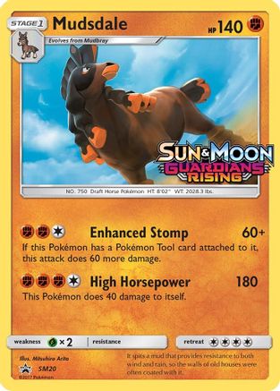 Mudsdale - SM20 (Prerelease) (SM20) [SM Promos] Holofoil