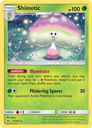 Shiinotic - 17/149 (SM Base Set) (17) [Deck Exclusives]