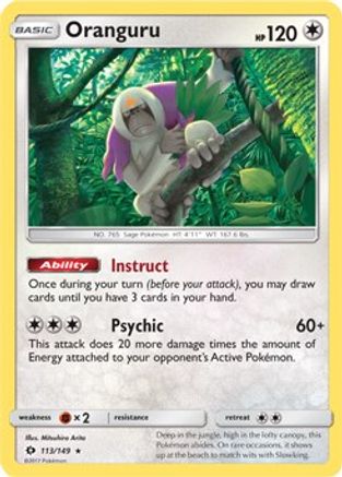Oranguru - 113/149 (SM Base Set) (113) [Deck Exclusives]