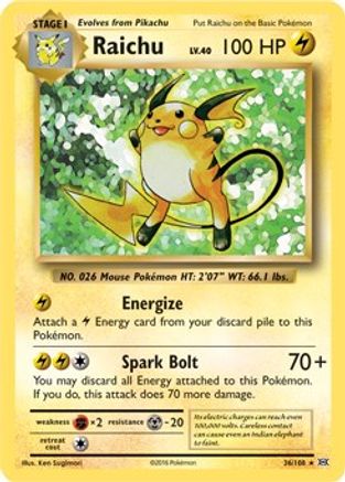 Raichu - 36/108 (XY Evolutions) (36) [Deck Exclusives]