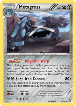 Metagross - 49/98 (XY Ancient Origins) (49) [Deck Exclusives] Holofoil