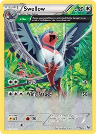 Swellow - 72/108 (XY Roaring Skies) (72) [Deck Exclusives]