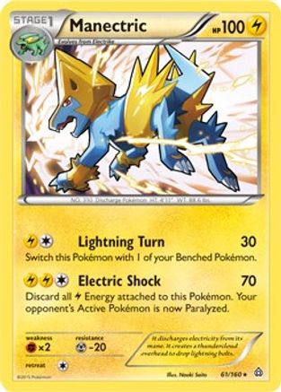 Manectric - 61/160 (XY Primal Clash) (61) [Deck Exclusives]