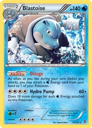 Blastoise - 16/101 (BW Plasma Blast) (16) [Deck Exclusives]