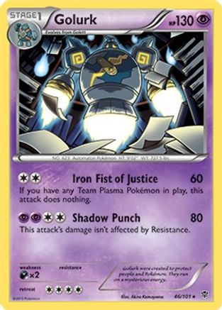 Golurk - 46/101 (BW Plasma Blast) (46) [Deck Exclusives]
