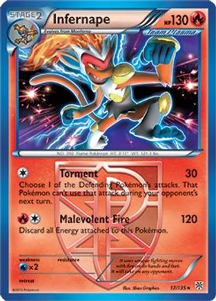 Infernape - 17/135 (BW Plasma Storm) (17) [Deck Exclusives]