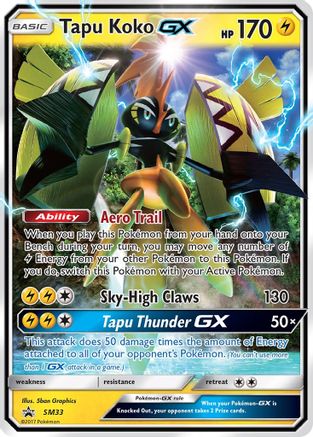 Tapu Koko GX - SM33 (SM33) [SM Promos] Holofoil