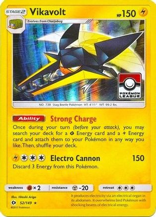 Vikavolt - 52/149 (Pokemon League) (52) [League & Championship Cards] Holofoil