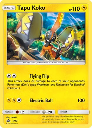 Tapu Koko - SM31 (SM31) [SM Promos] Holofoil