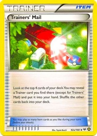 Trainers' Mail - 92a/108 (Non-Holo) (92a) [Alternate Art Promos]