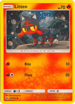 Litten - 24/149 (Cosmos Holo) (24) [Miscellaneous Cards & Products] Holofoil