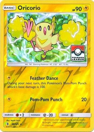 Oricorio - 46/145 (Pokemon League) (46) [League & Championship Cards] Reverse Holofoil