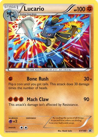 Lucario - XY140 (XY140) [XY Promos] Holofoil
