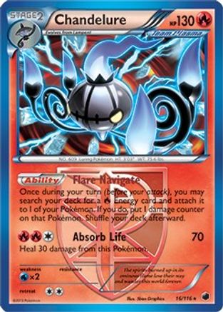 Chandelure - 16/116 (BW Plasma Freeze) (16) [Deck Exclusives]