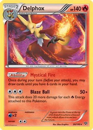 Delphox - 26/146 (XY Base Set) (26) [Deck Exclusives]
