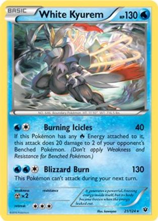 White Kyurem - 21/124 (XY Fates Collide) (21) [Deck Exclusives]