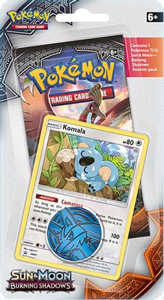 Pokemon Burning Shadows Single Pack Blister [Komala]
