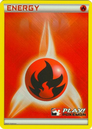 Fire Energy (2011 Play! Pokemon) () [League & Championship Cards] Holofoil