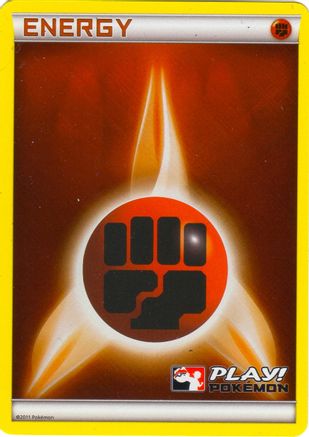 Fighting Energy (2011 Play! Pokemon) () [League & Championship Cards] Holofoil